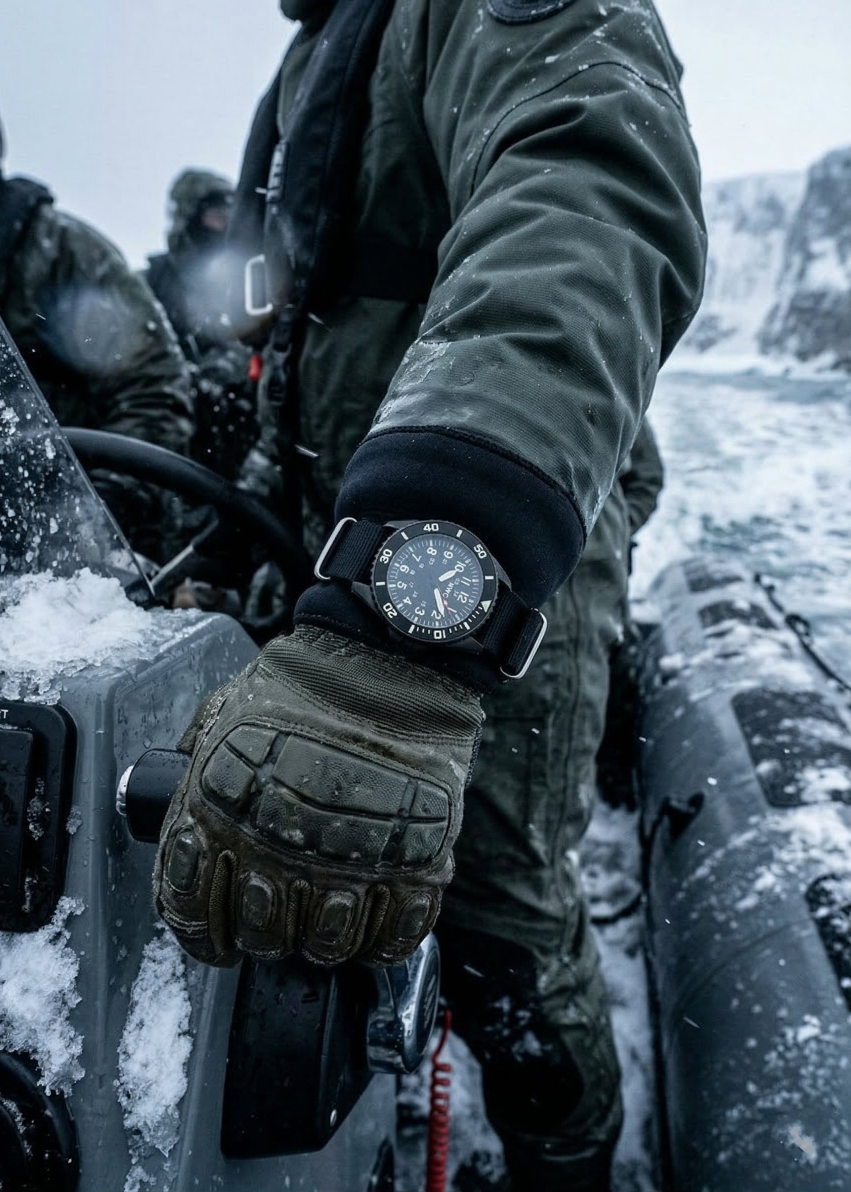 MWC "Depthmaster" 100atm / 3,280ft / 1000m Water Resistant Military Divers Watch in a Titanium Case with GTLS and Helium Valve (Automatic)