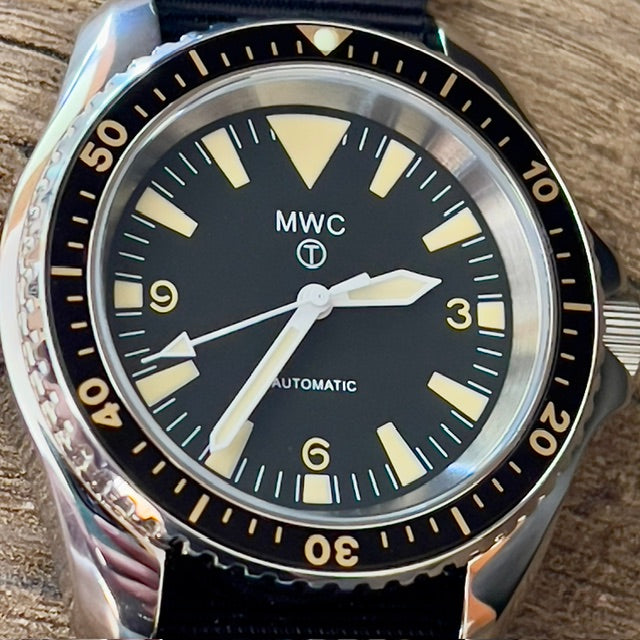 MWC 1970s Pattern Automatic Military Divers Watch with Chromed Case and Sapphire Crystal - Limited Edition of 250 Pieces - Ex Photographic Sample Reduced to Clear