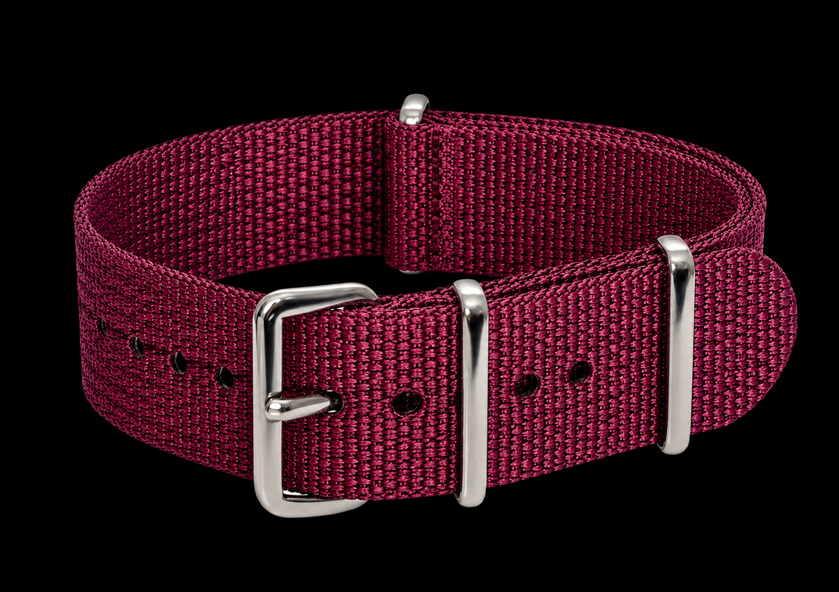 18mm Maroon Paratrooper NATO Military Watch Strap