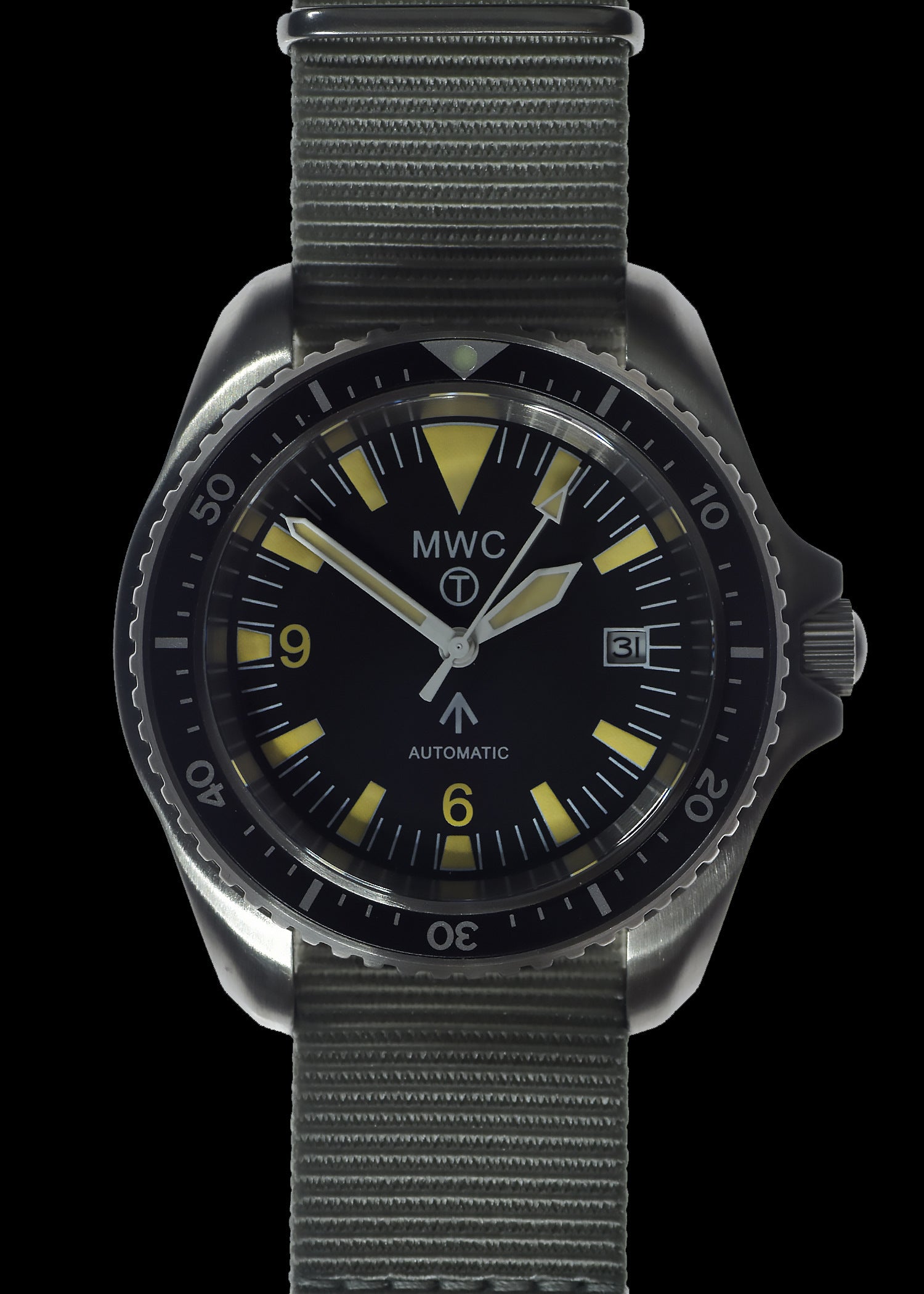 MWC 1999-2001 Pattern Automatic Military Divers Watch - Retro Luminous Paint, Ceramic Bezel and Sapphire Crystal