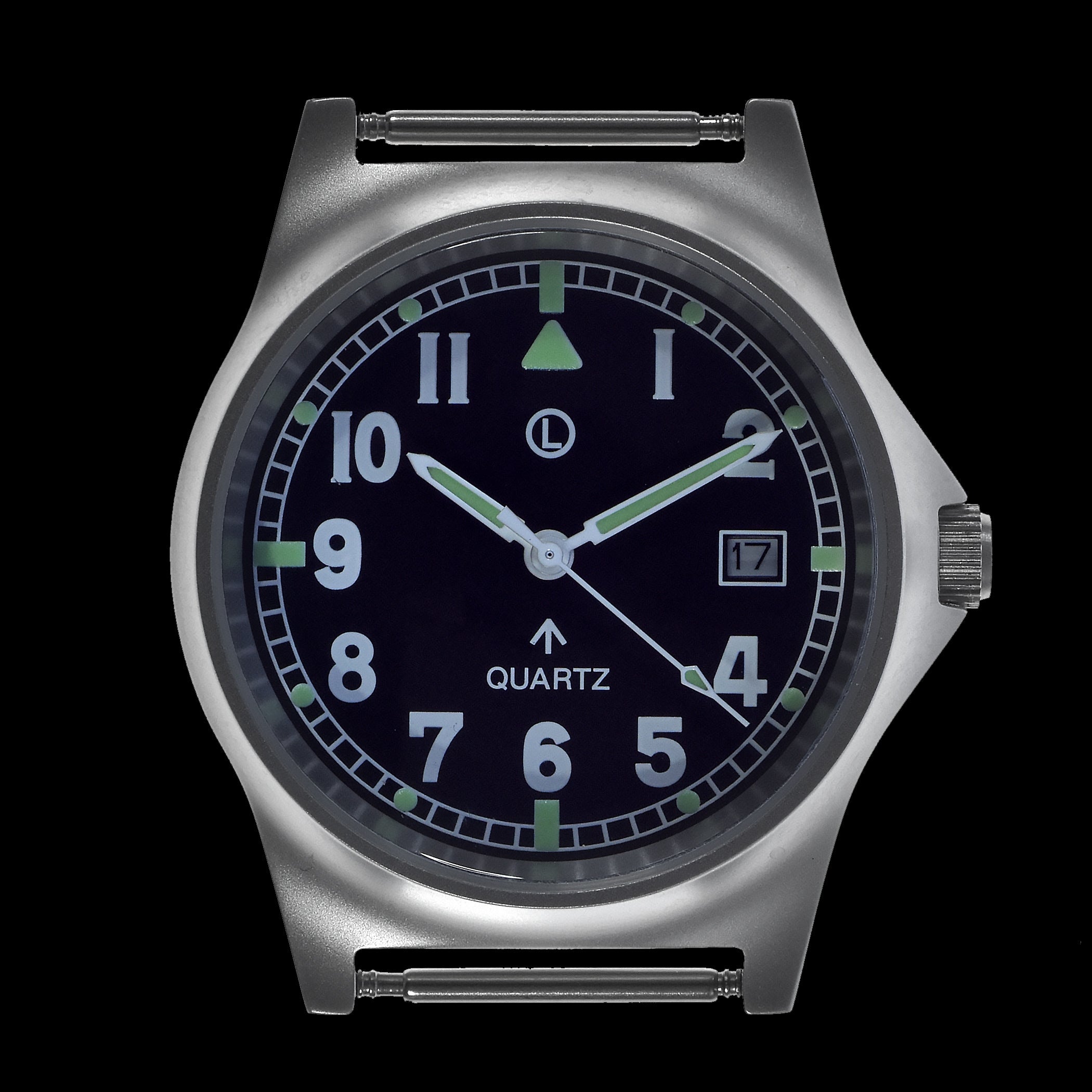 MWC G10 LM Stainless Steel Military Watch No Strap (Plain Engravable Caseback)
