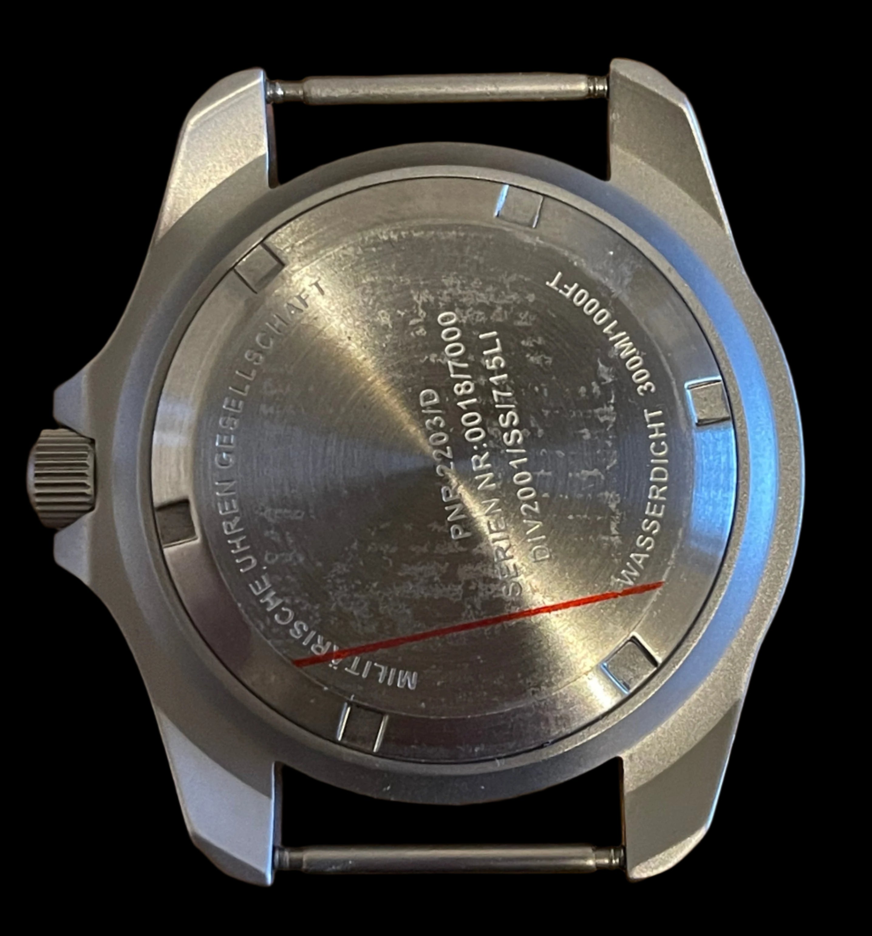 10 x 18mm, 20mm, 22mm or 24mm Watch Pins Designed to Create the Appearance of a Military Watch with Fixed Solid Bars