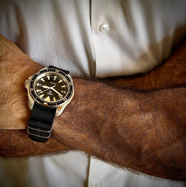 MWC 1970s Pattern Automatic Military Divers Watch with Chromed Case and Sapphire Crystal - Limited Edition of 250 Pieces - Ex Photographic Sample Reduced to Clear